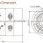 CW 2HP 12V Electric Car DC Motor Hydraulic For Forklift