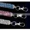 Three Rows Elastic Rhinestone Dog Necklace Collar Bright Crystal Pet Leash Necklace Pet Neck Supplies