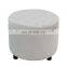 Factory processing customization tufted velvet ottoman wirh storage round ottoman stool