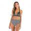 New style bikini multicolor sexy printed high waist split swimsuit bikini for women