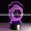 Alarm Clock 3D Night Lamp Standing Touch Lamp For Christmas Baby Home Decor LED Night Light