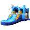 Dolphin Bounce House Water Slide Combo Kids Jump Castle Inflatable Bouncer For Sale