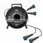 Fiber Optic Connector Black Cable Waterproof Reel Deployable Broadcast Cable Reel Management System
