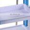 ABS and 304 steel material IV trolley with  two dirt buckets for patient first aid