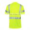 Custom high quality cheap construction uniforms short shirt short sleeve reflective road safety t shirt