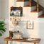 Rustic Entryway Wall Mount Bill Envelope Key Hook And Mail Sorter Organizer With Chalkboard