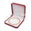 Custom Logo Octagonal Shape Red Color  Pu Leather Bangle Box