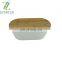 Rectangular Eco-friendly Bamboo Fiber Storage Tins with Bamboo Lid Bread Storage Box