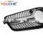 Diamond front bumper grille mesh for Mercedes Benz E class W212 pre facelift 2010-2013 ABS grill