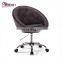 Eco-Friendly Professional Low Backrest PU Leather Lounge Chair Replica On Wheels