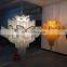 Italy Design Custom Made Large Long Metal Chandelier Duplex Building Living Room Villa Hall Hotel Project Tassel Chandelier