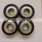 Plastic-Coated ball bearing 6203 ZZ pulley PU rubber coated bearing 17X47x16mm