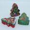 Christmas tree tin box chocolate candy gift packaging tin box