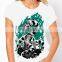 2021 new design printed T shirt ladies