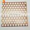 Aluminum 3mm copper anodized hexagonal perforated metal screen factory
