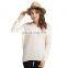 Long Sleeve White Pullover Light Basic Vneck Women Cashmere Sweater