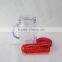 Plastic mason jar fruit infuser with straw,advertising mason jar fruit infuser