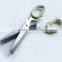 2015 FDA approved stainless steel kitchen multi-purpose shears scissors 5 layers herb scissors free sample