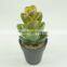 Artificial lotus plants with plastic pot for home decoration