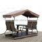 Simple Modern Sun Room Four-Bit Garden Wrought Iron Gazebo Dynamic Outdoor Gazebo Swing                        
                                                Quality Choice