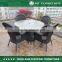 Cheap Synthetic Black Rattan Outdoor Furniture Garden Table and Chairs