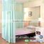 Customerized Polyester Yarn Dyed Antibacterial Hospital Loft Bed Curtains with Mesh
