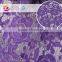 factory high quality purple cord crochet lace fabric top quality for lace making dress