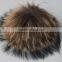RFB003B Fashion 15cm pom pom for hat New real raccoon fur ball for shoes