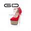 china factory supply women high heels platform party dress shoes