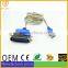 Hot sale black USB parallel USB cable usb plug male to male for HDTV computer monitor projector