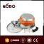 stainless steel cookware set with steamer