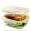 Glass Microwave food container/Glass bento lunch box/Glass food container