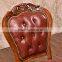 Dining room furniture rubber wood chair genuine leather dining chair