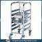 Stainless steel hotel service cart/Restaurant service trolley