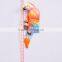 Colorful 5 inch Plastic Pearl Powder Flat Parrot Animal Fridge Magnet, Animal Homes craft, Decorative Magnets
