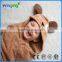 Factory Wholesale logo embroidery 100% bamboo kids babies hooded towel,Terry Hooded Baby Bath towel