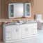 Double sinks bathroom furniture white finishing bath vanity waterproof bathroom furniture