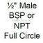 1/2"Full Circle Agriculture Irrigation Brass Impact Sprinklers