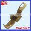 cnc steel sheet part golden plating steel parts