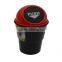 2016 New Design Black Plastic Cover Home Car Ashtray Trash Bin Can Garbage Container