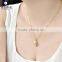 high quality perfect round freshwater pearl pendant