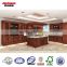 2015 new European style rustic PVC kitchen cabinet with wine rack