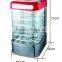 U-Style glass cover display food steamer(5 layers rack)