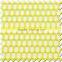 hot sale yellow and white big eye mesh fabric for garments ,dress