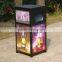 Advertising street furniture outdoor advertising trash receptacle