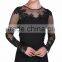 ABI-09 See Through Appliques O-neck Long Mother Dresses with Long Sleeves Custom made Mother Of the Bride Dresses