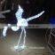 Red and White Outdoor Lighted Flamingos Christmas Decorations