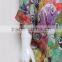 New Retro Women Boho Kimono Floral Print Fringe Open Front Loose Shawl Cardigan Blouse