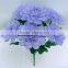 Artificial Decorative Marigold Flower Bouquet/H31cm 6-Heads Lavender Silk Zinnia