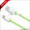LOGO OEM color optional cell phone usb cable 2 in 1 multi usb charging data cable